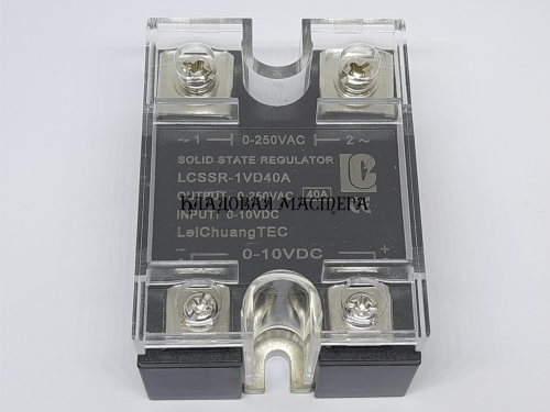Твердотельное реле LCTC SSR 0-10V 40А фото 1 Твердотельное реле LCTC SSR 0-10V 40А фото 1