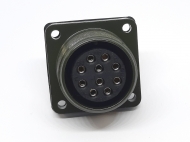 Гнездо MS3102A18-1S 10PIN обратное на панель