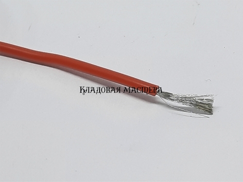 Силиконовый провод 22AWG красный монтажный фото 1