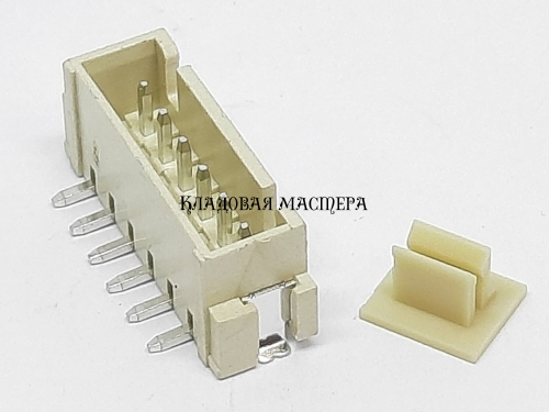 Разъем XH2.54 6Pin SMD вертикальный фото 1 Разъем XH2.54 6Pin SMD вертикальный фото 1