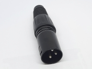 Штекер CANON XLR 3PIN черный под кабель