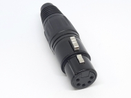 Гнездо CANON XLR 5PIN черное под кабель