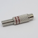 Гнездо RCA 6.5мм красное металлическое на кабель с пружиной фото 3