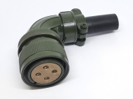 Штекер MS3108A22-22S 4PIN угловой на кабель