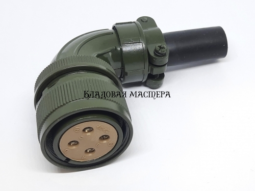 Штекер MS3108A22-22S 4PIN угловой на кабель фото 1 Штекер MS3108A22-22S 4PIN угловой на кабель фото 1