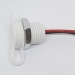 Гнездо USB type-C белое с проводами 2pin панельное фото 2