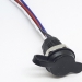 Гнездо USB type-C черное с проводами 4pin панельное фото 3