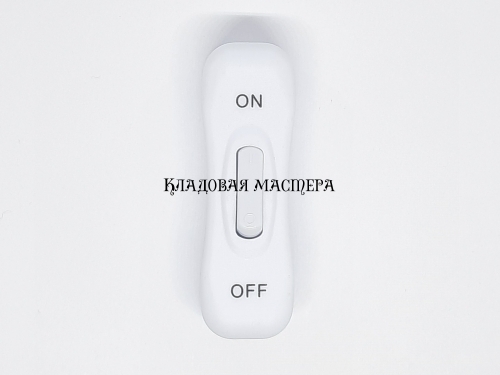 Клавишный белый выключатель в корпусе на кабель фото 1 Клавишный белый выключатель в корпусе на кабель фото 1