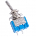 Тумблер MTS-101 синий 2 положения on-off , 2pin