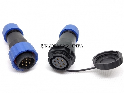 Герметичный разъем SD20-7 PIN, IP68 Соединительный фото 1 Герметичный разъем SD20-7 PIN, IP68 Соединительный фото 1