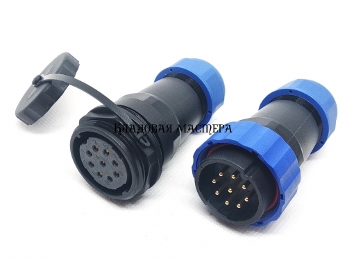 Герметичный разъем SD28-9 PIN, IP68 Соединительный фото 1